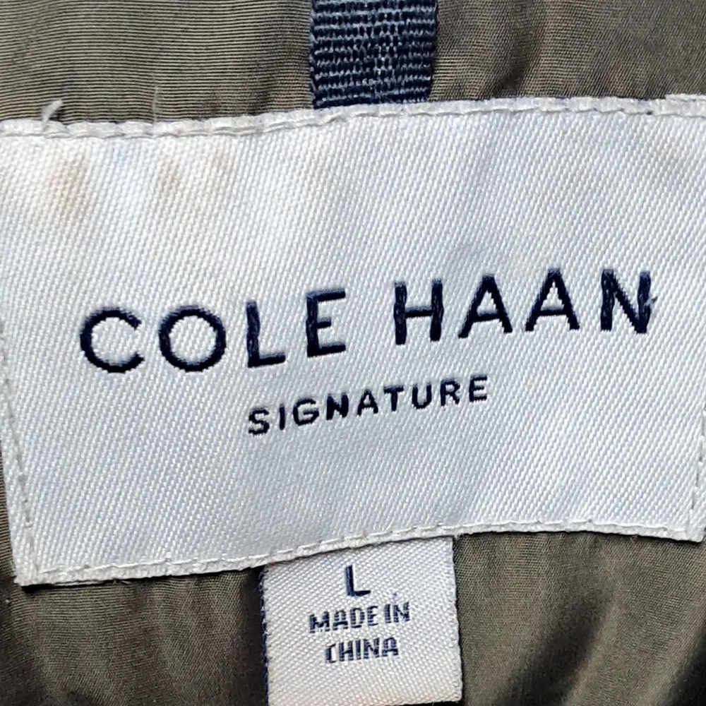 Cole Haan Dark Green Puffer Jacket - Picture 3 of 5